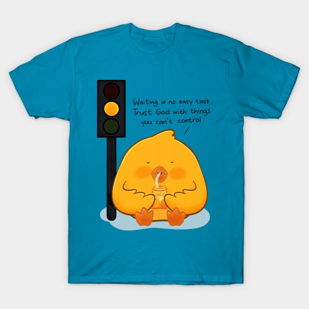 Little Chicken Waiting T-Shirt by Sketchbook ni Abi